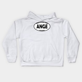 Angeles National Forest oval Kids Hoodie